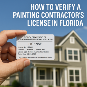 How to Verify a Painting Contractor’s License in Florida