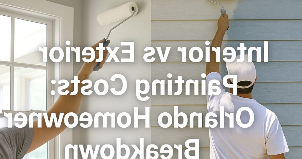 Professional estimate for the cost to paint a house in Orlando, Florida in 2026
